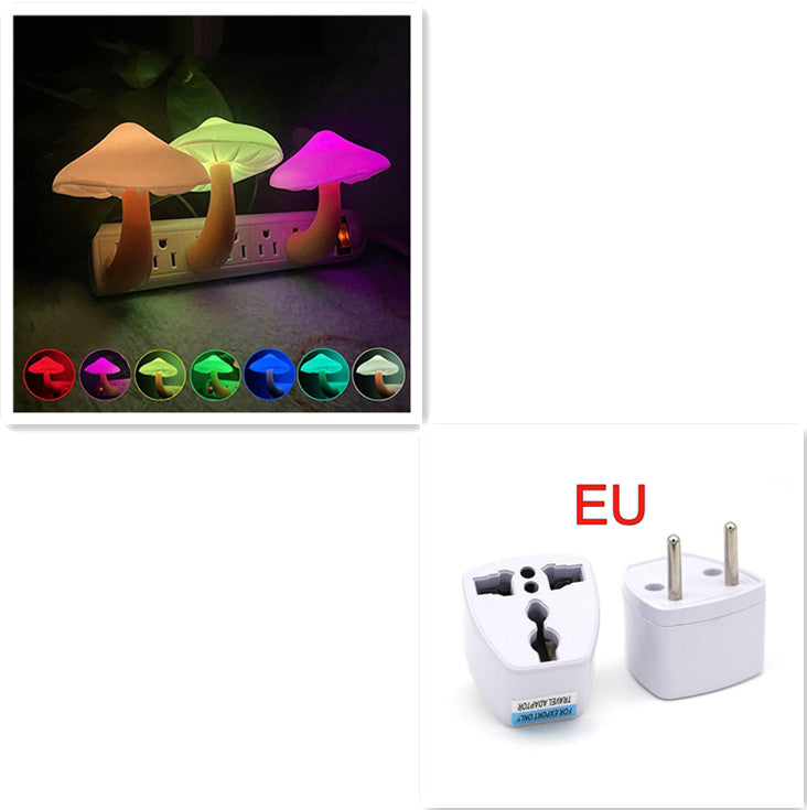 Lámpara Nocturna Seta LED – Luz Ambiental con Sensor