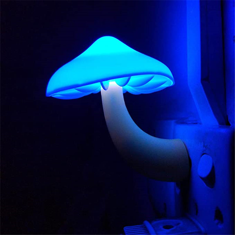 Lámpara Nocturna Seta LED – Luz Ambiental con Sensor